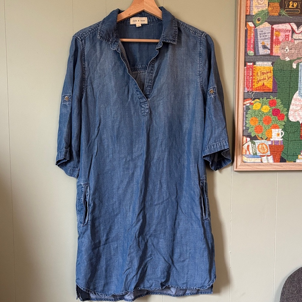 Cloth & Stone from Anthropologie Chambray tunic/dress